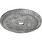 Ekena Millwork Winsor Ceiling Medallion (Canopies up to 4"), 27 1/2"OD x 4"ID x 1 1/2"P, Ultra Pure White Crackle CM27WIUWC - alternate 2